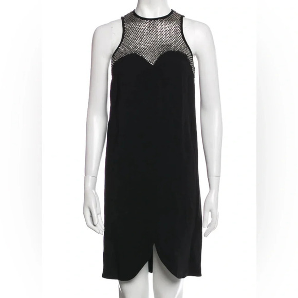 Stella McCartney Dresses & Skirts - Stella Mcartney black and crystal cocktail shift dress in black size EU 36 US 0